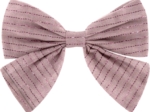 Bow tie hair slide gaze lurex rose