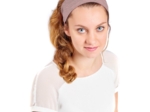 Stretch jersey headband    rose chiné