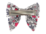 Mini bow tie clip serenade rouge gris