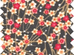 Cotton fabric ex2267 pink japanese flowers