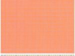Cotton fabric neon orange gingham