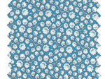 Cotton fabric flower cloudy