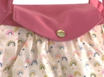 Pleated tote bag - Medium size rainbow