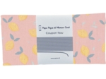 Coupon tissu 50 cm pink yellow citrus