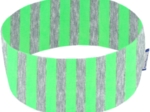 Stretch jersey headband  rayé fluo vert