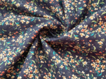 Cotton fabric ex2483 mini navy multicolor bouquet