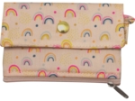 zipper pouch card purse rainbow