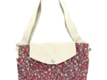 Tote bag with a zip tapis rouge
