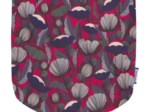 Flap of small shoulder bag fuchsia poppy