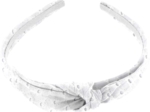 bow headband english embroidery