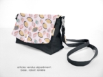 Flap of shoulder bag coquillages et crustacés