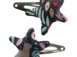 Star hair-clips nuit féline