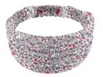 Headscarf headband- child size serenade rouge gris