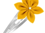Star flower hairclip yellow ochre