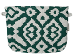 Coton clutch bag jacquard vert