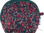 gusset coin purse camelias rubis