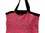 Tote bag with a zip féérie fuchsia