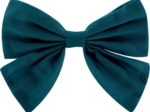 Bow tie hair slide bleu vert