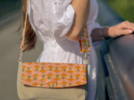 Flap of shoulder bag shanti