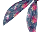 Long tail scrunchie tropical fire