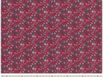 1 m fabric coupon ex2481 red seventies