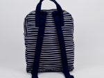 Gaby small backpack striped  ivory navy