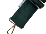 Wide shoulder strap suédine vert foncé