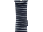 Toothbrush bag striped silver dark blue