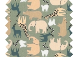 1 m fabric coupon safari kaki