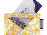 Badge Holder mimosa jaune rose