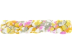 Plait hair slide mimosa jaune rose