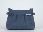 Mini Pleated clutch bag jean back