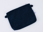Tiny coton clutch bag large navy orduroy 