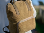 Foldable rucksack Gaby brown large corduroy