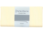 1 m fabric coupon yellow stripes