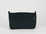 Base of shoulder bag black corduroy