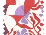 Quilted fabric ex2646 lilac and rust poplin quilt