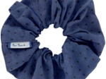 Scrunchie blue english embroidery