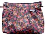 Pleated clutch bag hippie fleurie