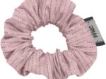 Mini Scrunchie gaze lurex rose
