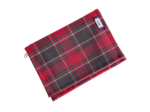 Compact wallet tartan rouge