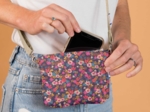 Tiny coton clutch bag hippie fleurie