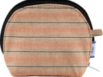 gusset coin purse bronze copper stripe 