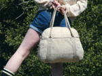 Bowling bag  gold large corduroy