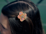Mini Flower petal hair slide shanti