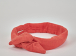 Wire headband retro coral lurex gauze