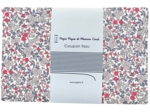 1 m fabric coupon serenade rouge gris