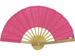 Hand-held fan fuchsia gold star