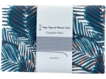 1 m fabric coupon feuillage marine