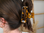 Large Rectangular Hair Clip leopard